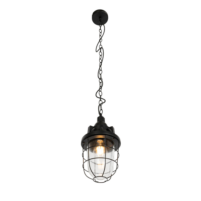 QAZQA Set van 2 industriële hanglampen zwart - Cabin