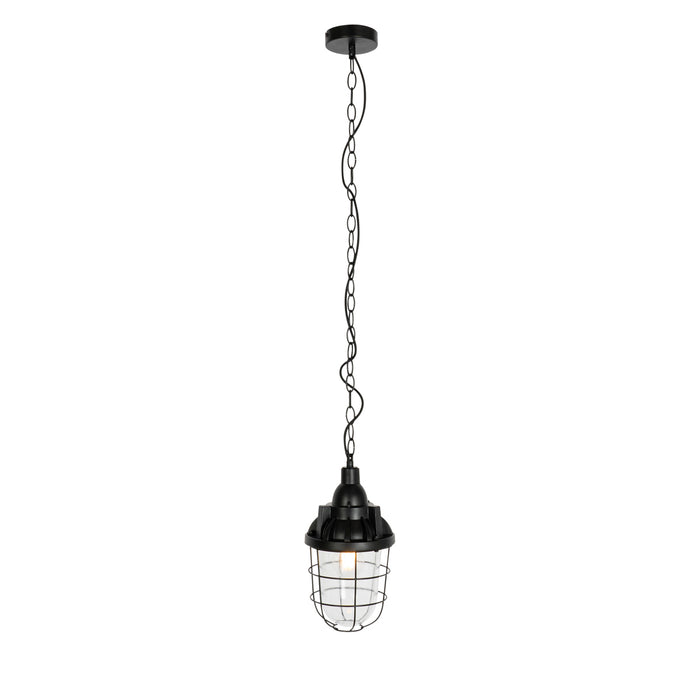 QAZQA Set van 2 industriële hanglampen zwart - Cabin