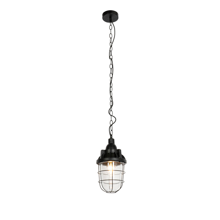 QAZQA Set van 2 industriële hanglampen zwart - Cabin