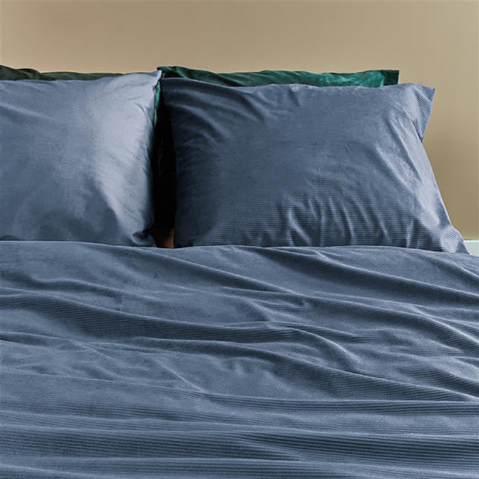 At Home by Beddinghouse Cosy Corduroy Dekbedovertrek 140 x 220 cm - Blauw