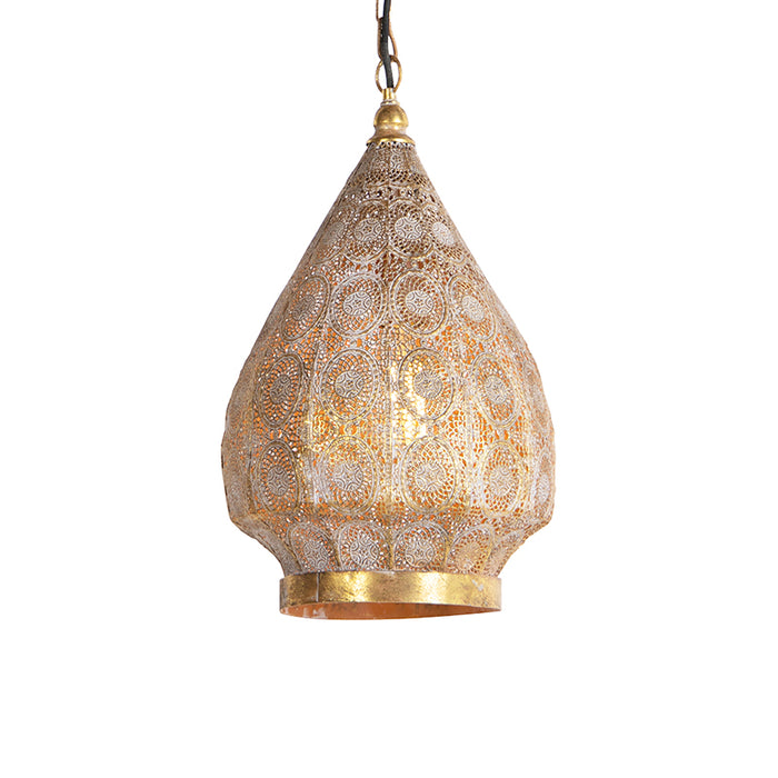 QAZQA Hanglamp mowgli - Goud|messing - Oosters - D 280mm