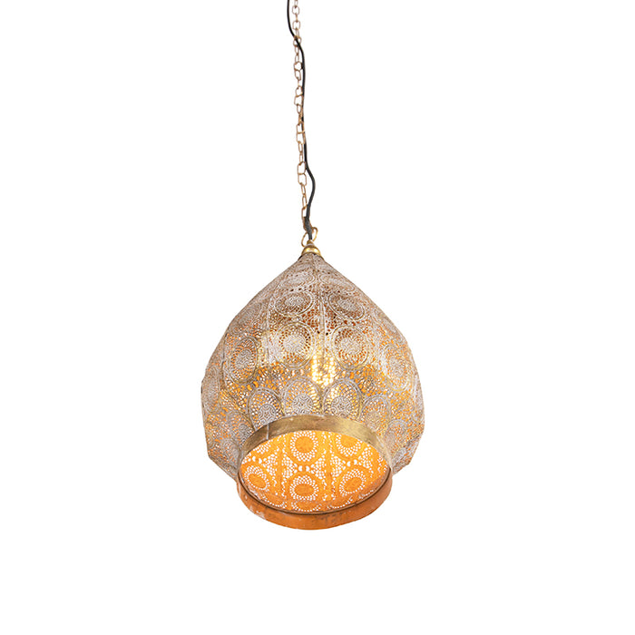 QAZQA Hanglamp mowgli - Goud|messing - Oosters - D 280mm