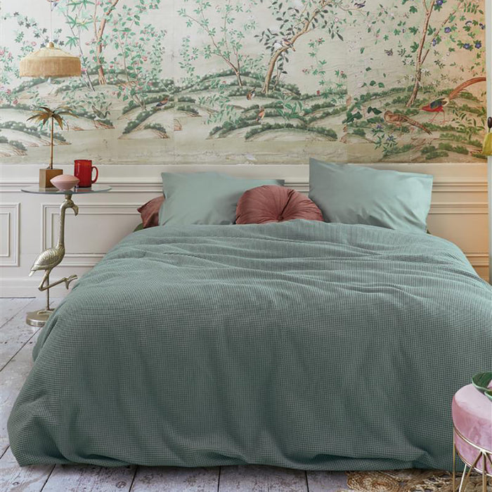 At Home by Beddinghouse Relax Dekbedovertrek 240 x 200/220 cm - Grijs/Groen