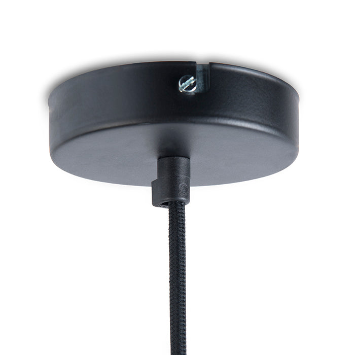 QAZQA Industriële hanglamp zwart met goud 50 cm - Magna Eco