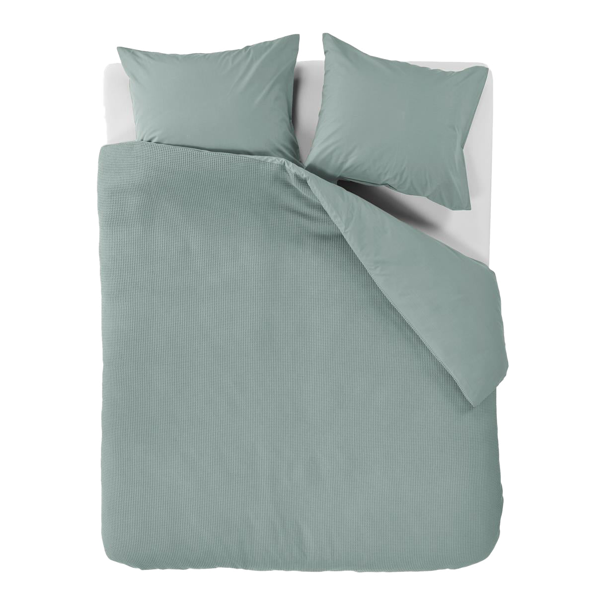 At Home by Beddinghouse Relax Dekbedovertrek 240 x 200/220 cm - Grijs/Groen