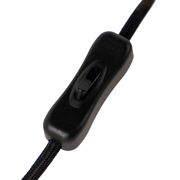 QAZQA Design tafellamp zwart met smoke glas - Bliss Cute