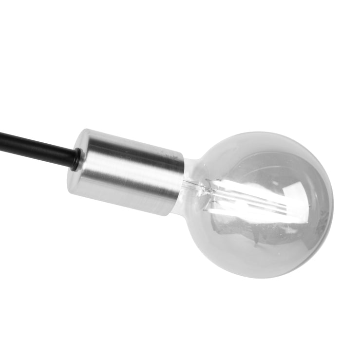 QAZQA Industriële hanglamp zwart en goud 78 cm 6-lichts - Sydney