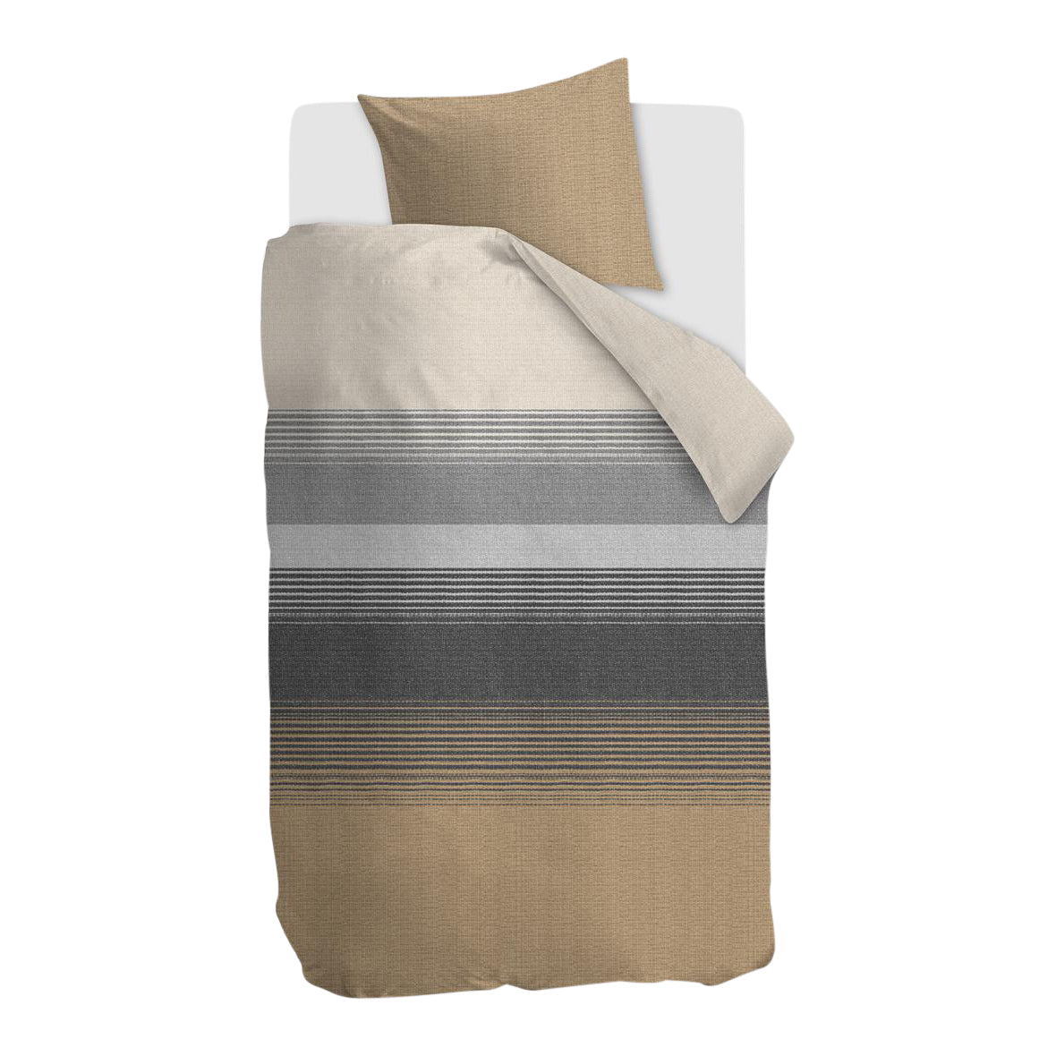 Beddinghouse Bruno Dekbedovertrek 140 x 200/220 cm - Zand