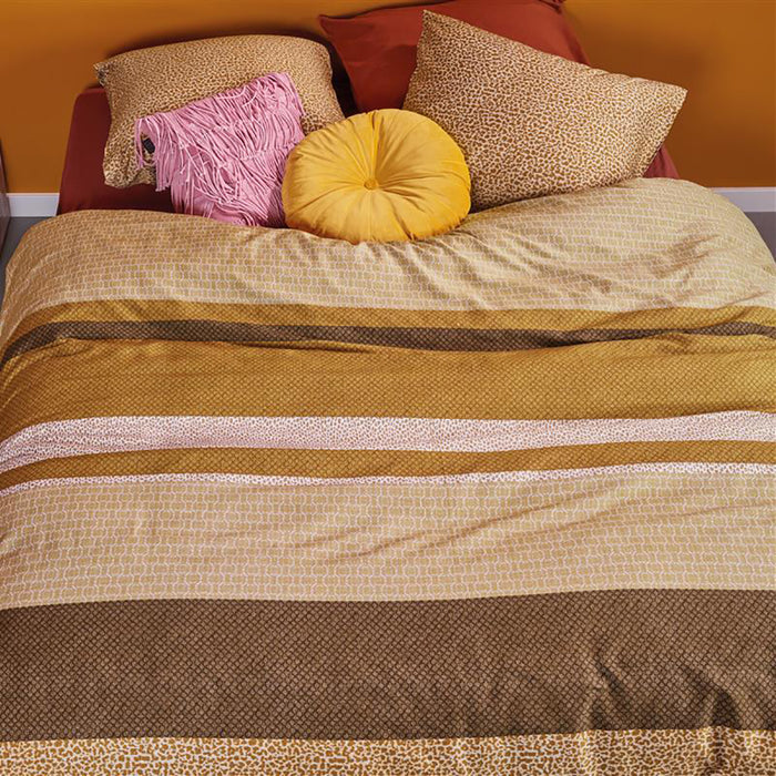 Beddinghouse Darren Dekbedovertrek 240 x 200/220 cm - Oker