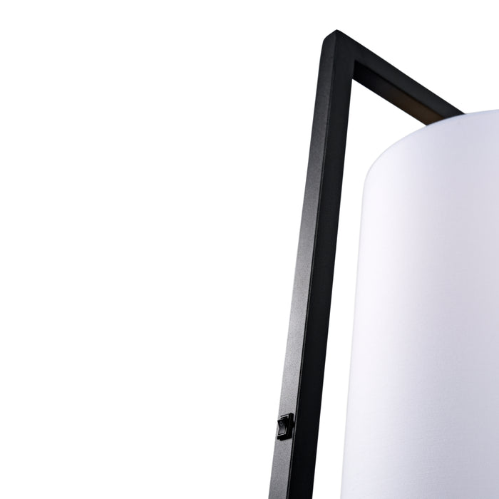 it's about RoMi Boston Vloerlamp Ø 25 cm - Zwart / Zwart