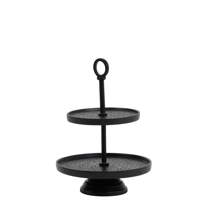 Light & Living Etagère Lutek - Zwart - 2 Laags