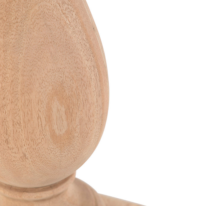 QAZQA Landelijke tafellamp hout zonder kap - Burdock