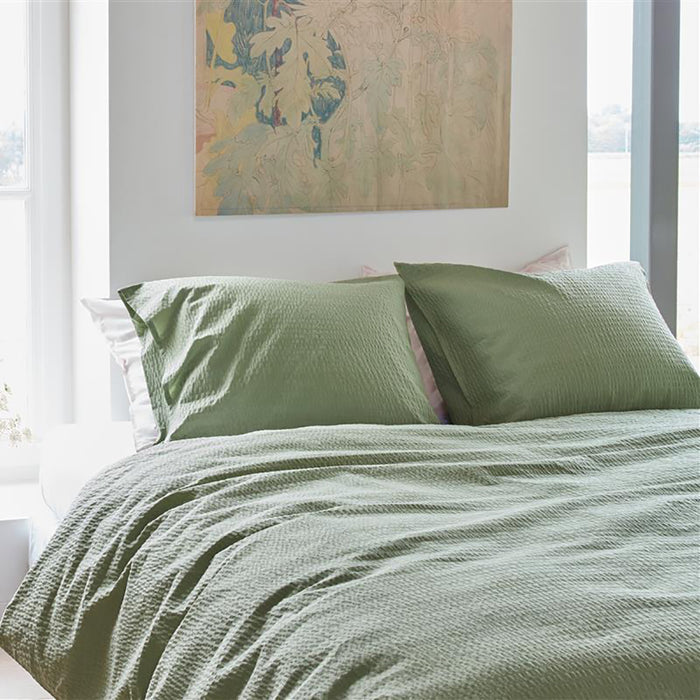 Beddinghouse Wave Dekbedovertrek 240 x 200/220 cm - Grijs/Groen