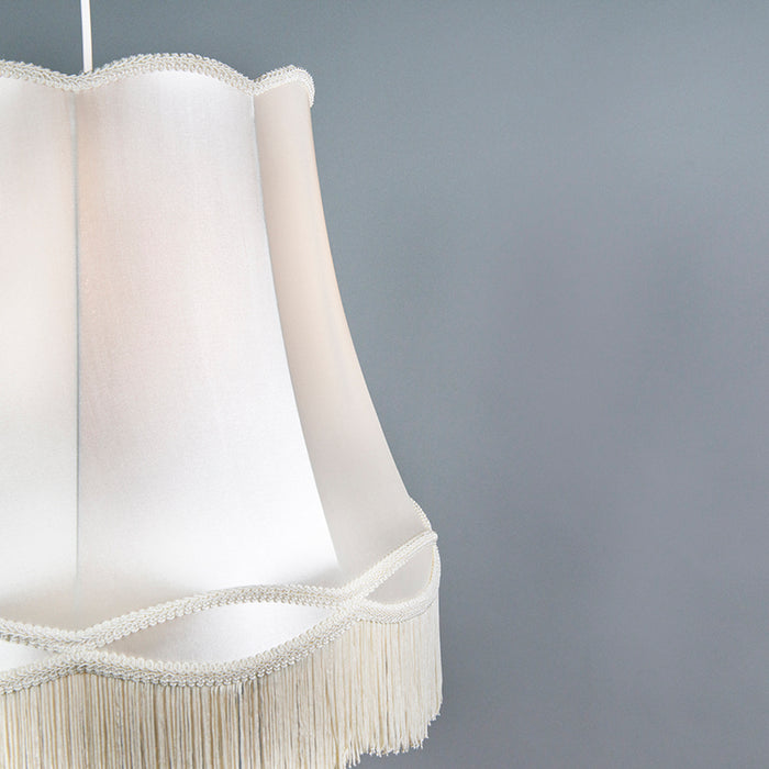 QAZQA Retro hanglamp crème 45 cm - Granny
