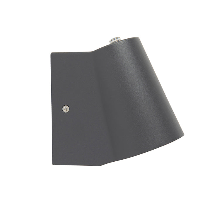 QAZQA Moderne buitenlamp antraciet incl. LED met schemersensor - Uma