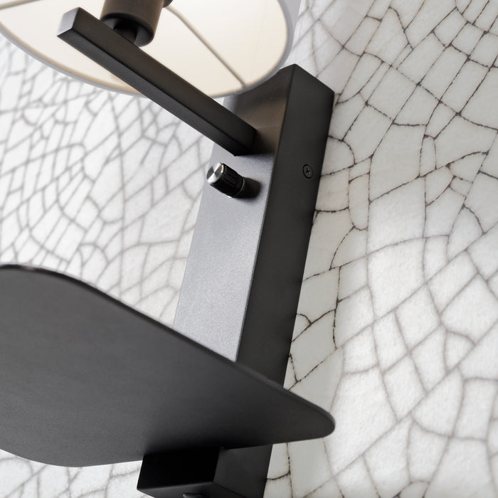 it's about RoMi Florence Wandlamp H 42 cm - Zwart / Beige