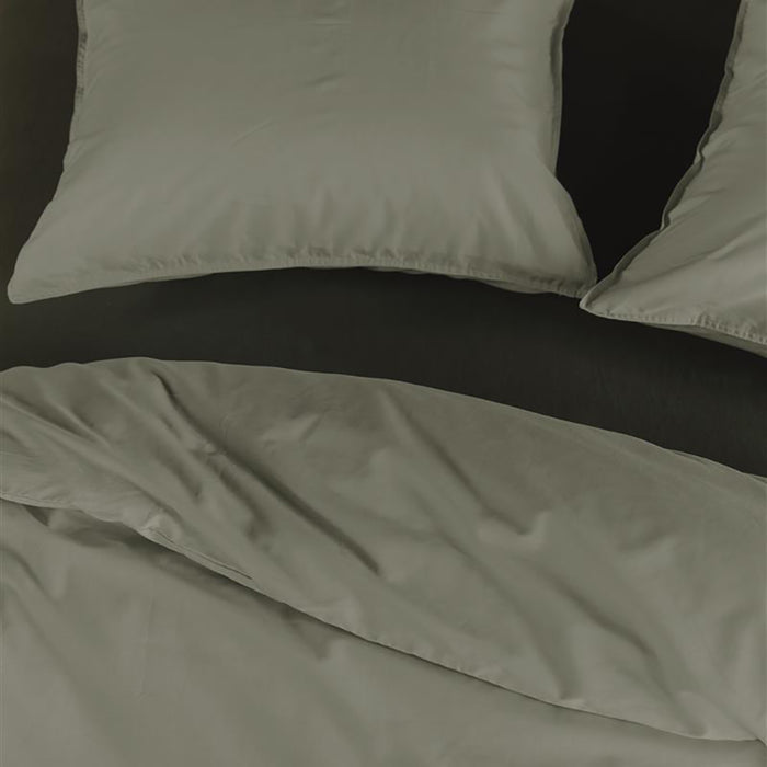 Beddinghouse Reuse Dekbedovertrek 200 x 200/220 cm - Grijs/Groen