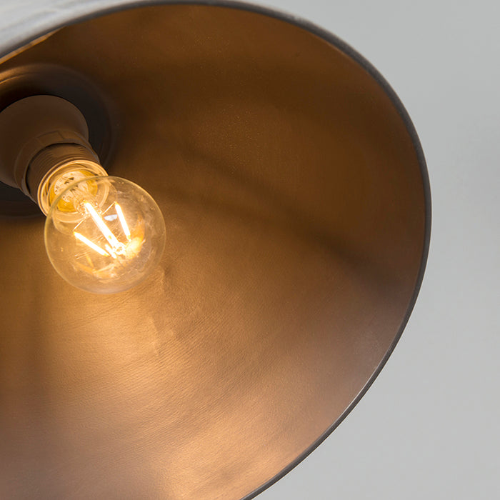 QAZQA Set van 2 landelijke hanglampen grijs - Dory