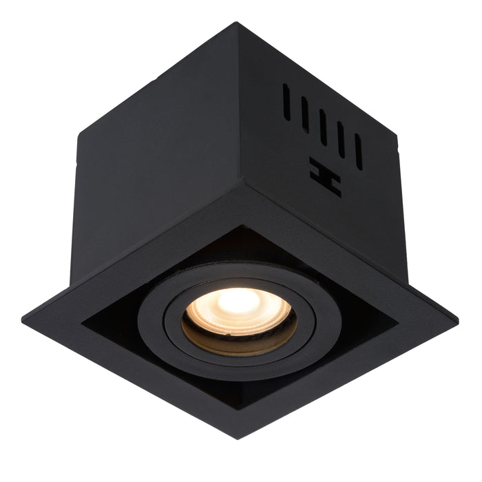 Lucide CHIMNEY - Inbouwspot - 1xGU10 - Zwart