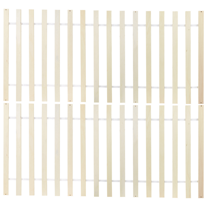 Beliani - VANNES - Tweepersoonsbed - Wit - 140 x 200 cm - Dennenhout