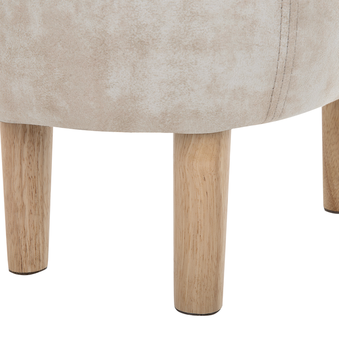 Beliani - REINDEER - Hocker - Beige - Polyester