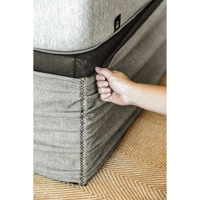Kave Home - Matters vouwbank in grijs voor een matras van 160 x 200 cm