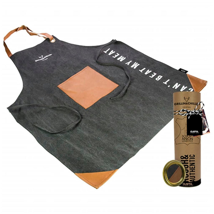 Gusta Schort G&C canvas 80x60 cm zwart 03120010