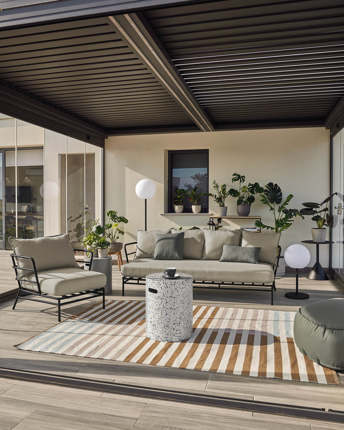 Kave Home - Jenell kruk wit terrazzo Ø 35 cm