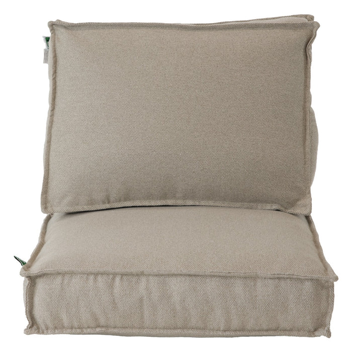 2L Home & Garden Loungekussenset Metro Lounge Beige - 2 delig