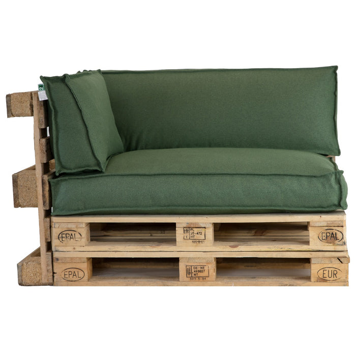 2L Home & Garden Palletkussenset Metro Lounge Olijf - 3 delige set