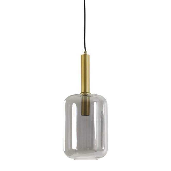 Light&living Hanglamp 3L 100x22x32 cm LEKAR antiek brons+smoke glas