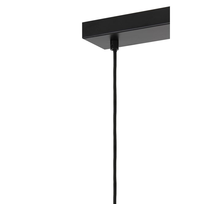 Light&living Hanglamp 3L 100x22x32 cm LEKAR antiek brons+smoke glas