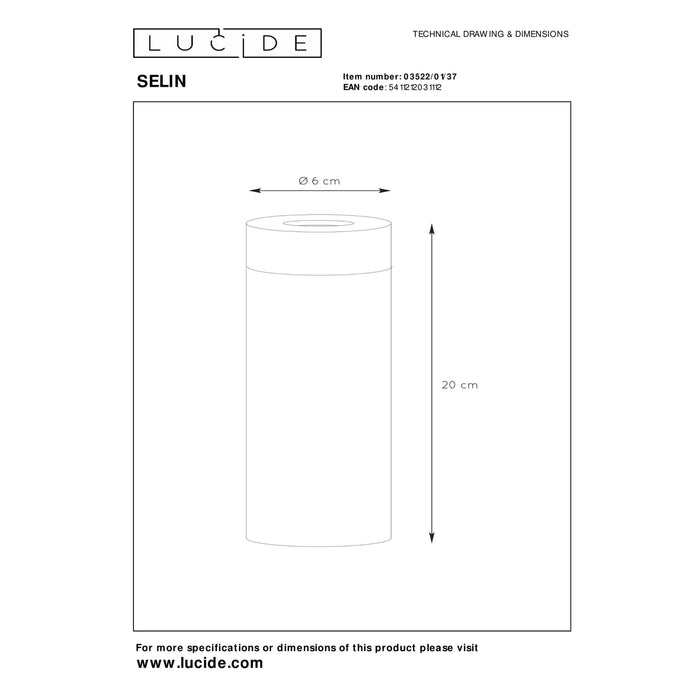 Lucide SELIN Tafellamp 1xE27 - Turkoois