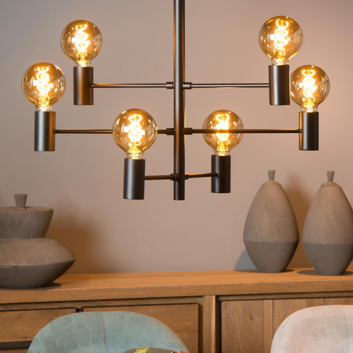 Lucide LEANNE Hanglamp - Zwart