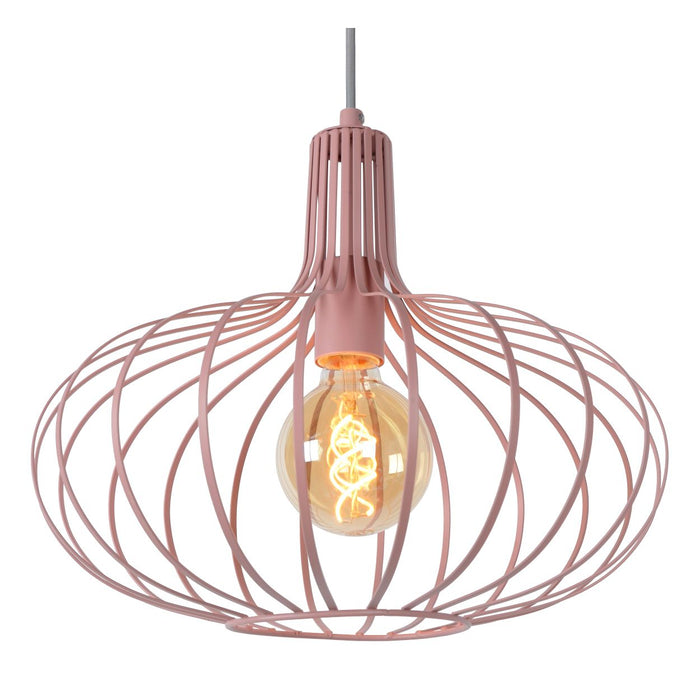 Lucide MERLINA Hanglamp 1xE27 - Roze