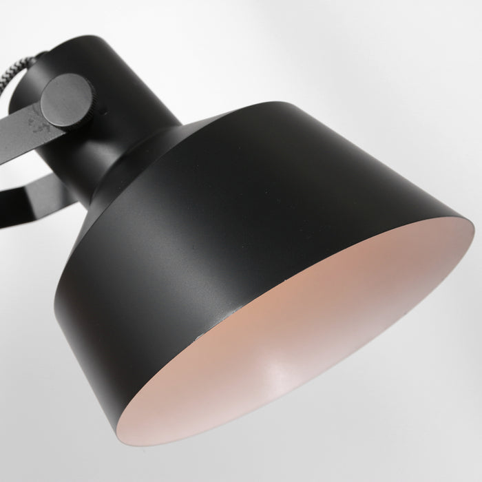 Anne Lighting Porter wandlamp zwart hout kapdiameter: 18 cm