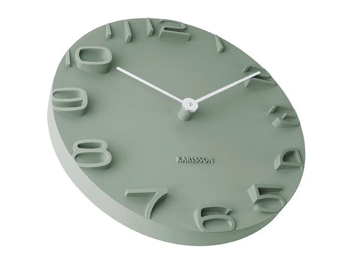 Karlsson - Wandklok On The Edge - Jungle groen- Ø42cm