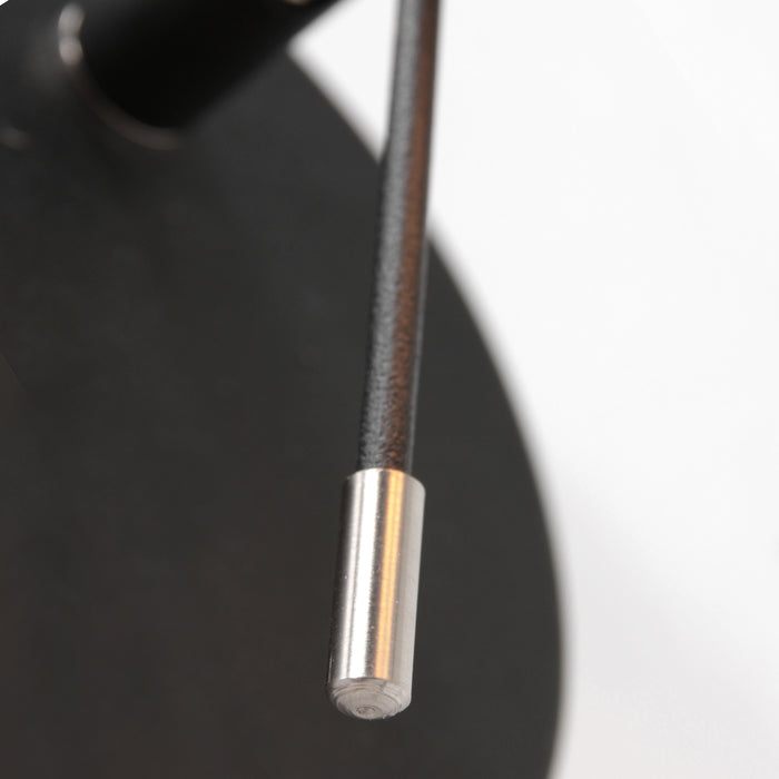 Steinhauer Turound wandlamp zwart glas kapdiameter: 11 cm