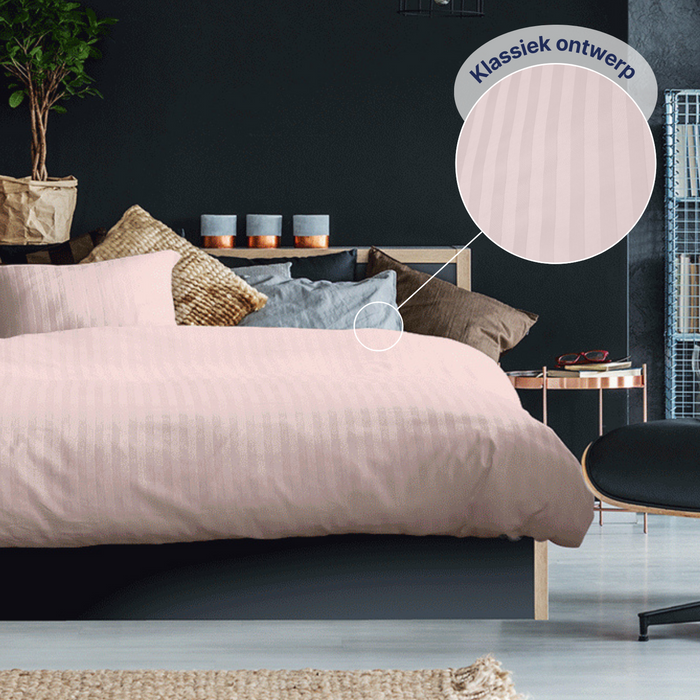 Ten Cate Katoensatijnen Dekbedovertrek - 140x200|220 - Roze