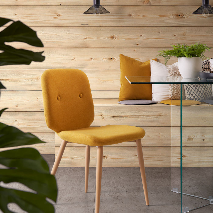 Kave Home - Silke kussen mosterd