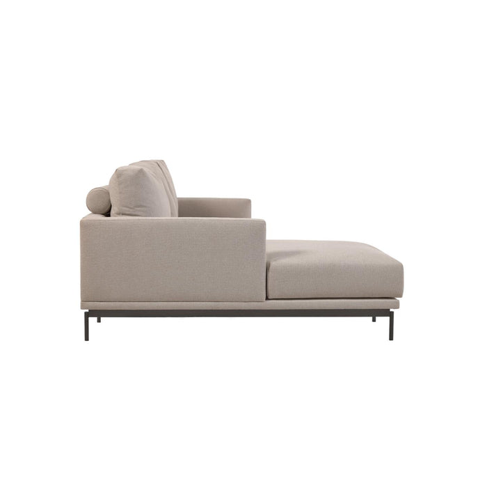 Kave Home - 3-zitsbank Galene beige linkse chaise longue 254 cm