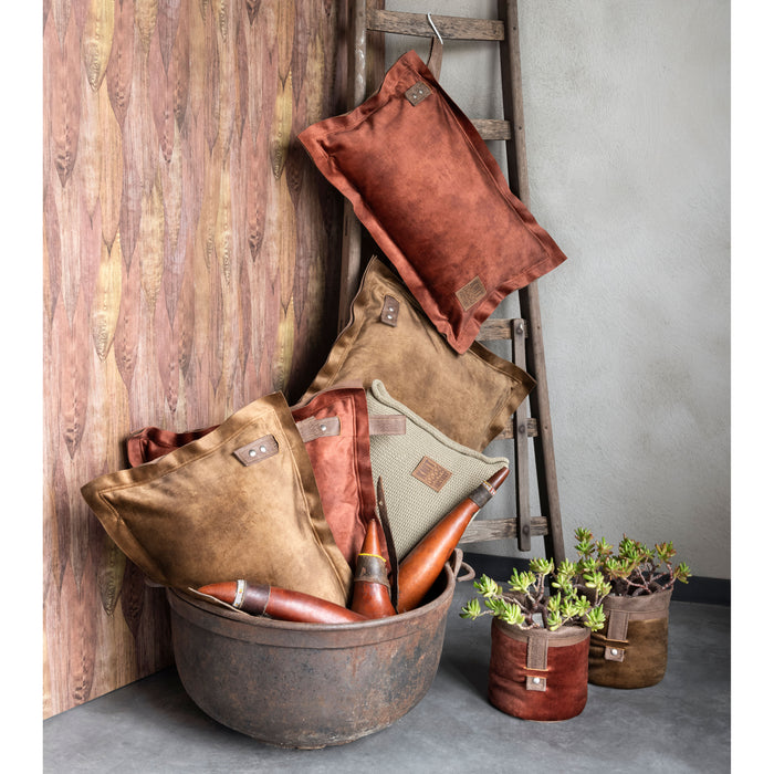 Knit Factory Dax Sierkussen - Brique - 60x40 cm