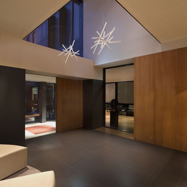 Rhythm 5110 hanglamp LED chocolade