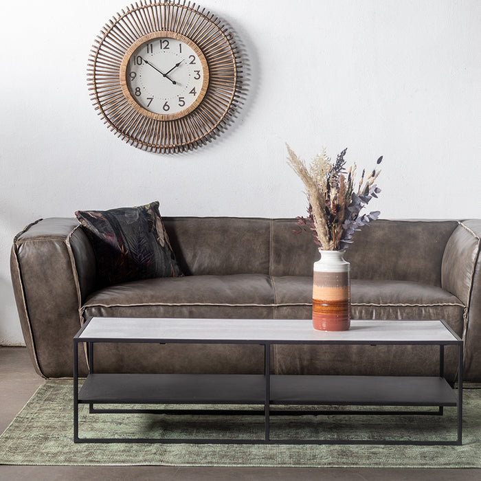 Giga Meubel  Salontafel Wit Marmer - Rechthoekig 140cm - Tafel Alba