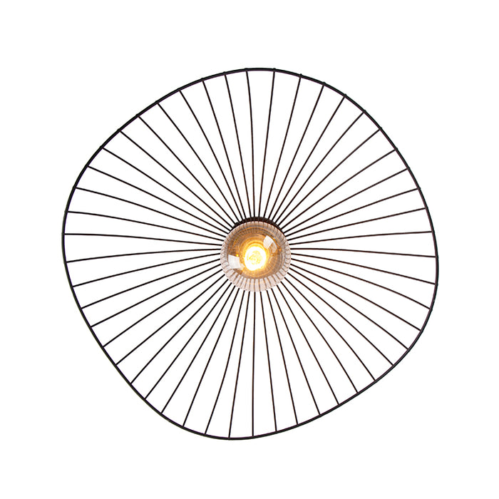 QAZQA Design plafondlamp zwart 50 cm - Pua