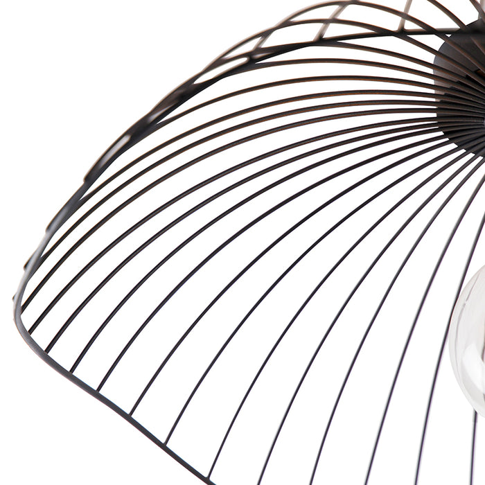 QAZQA Design plafondlamp zwart 50 cm - Pua
