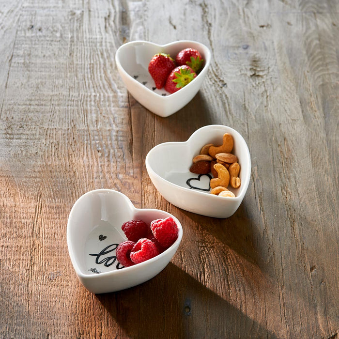 Riviera Maison Serveerschaal - Lovely Heart schaatjes 3 stuks