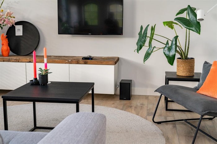 MaximaVida vierkante salontafel set Chicago XL zwart 60 cm