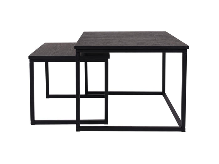 MaximaVida vierkante salontafel set Chicago XL zwart 60 cm