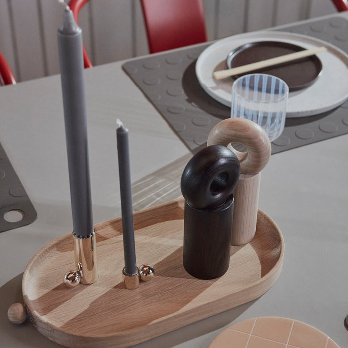 OYOY Living Hoop Peper- en Zoutmolen - H 16,5 cm - Dark